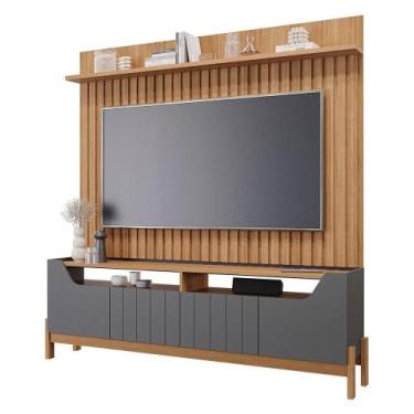 Imagem de Estante Home Theater para Sala TV 70 com 4 Portas Moema Permóbili Graf