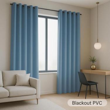 Imagem de Cortina Blackout Pvc 2,80 X 2,20 Quarto E Sala Longa - Vagalume Moda E