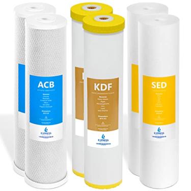 Imagem de Express Water Conjunto de filtros de água de metal pesado para toda a casa de 2 anos, kit de substituição de filtragem de água de 3 estágios, sedimento, bloco de carbono, filtros de cartucho de alta