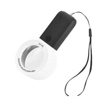 Imagem de Lupa De Luz UV LED 30X Lente Óptica De Camada Dupla Lupa De Joias Port
