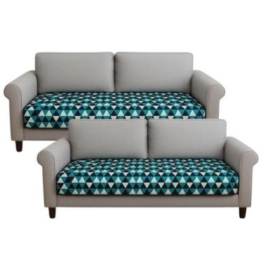 Imagem de Conjunto 2 Capa Protetora Impermeável para Assento Sofás de 2 e 3 Luga