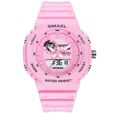 Imagem de Relógio Feminino Smael Anadigi 8037 Rosa
