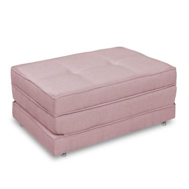 Imagem de Pufe Cama Dobrável Solteiro Com Rodízio Premium