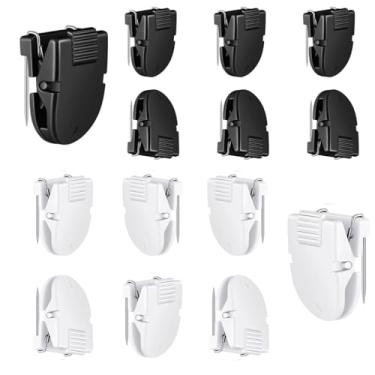 Imagem de YTUONIG 12 peças de clipes de cubículo, painel de tecido, acessórios de cubículo, painel divisório, clipe de parede, fotos de escritório, parede para anotações, tamanho padrão, acessórios de