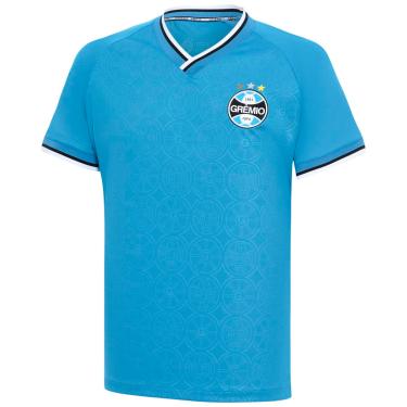 Imagem de Camiseta Grêmio Escudo Masculina, Azul, P