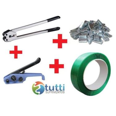 Imagem de Kit - Esticador + Selador + Selo + Fita De Arquear Pet 19 Mm - Tutti S