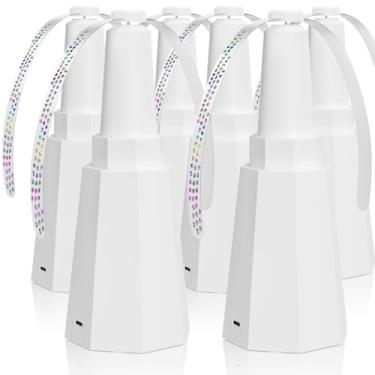 Imagem de Pacote com 6 ventiladores recarregáveis para mesas de até 10 horas de trabalho, ventiladores de comida silenciosos internos e externos para manter as moscas longe, ventiladores de mesa retráteis com