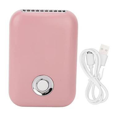 Imagem de Fan do secador de cílios mini portátil USB recarregável 3 velocidades de pálpebra de baixa velocidade secador de sopro com suporte T dobrável (Róseo)