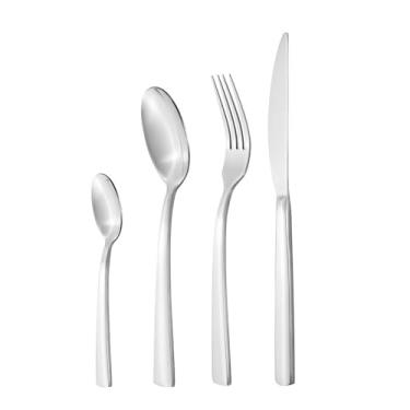 Imagem de Faqueiro Jogo De Talheres Conjunto Inox Escovado 24 Peças Hamilton Beach Aspen