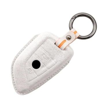 Imagem de BMW X1 X3 X5 X6 X7 1 3 5 6 7 Série Couro Carro Chave Remota Capa Shell