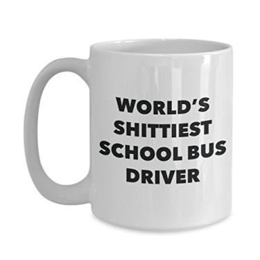 Imagem de Caneca de café de motorista de ônibus escolar - motorista de ônibus escolar mais do mundo - presentes para motorista de ônibus escolar - ideia engraçada de presente de aniversário