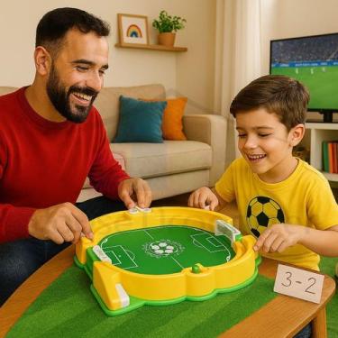 Imagem de Jogo Futebol Infantil Educativo Estilo Pinball C/ Bolinha P/ 2 Jogador