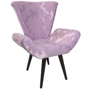 Imagem de Poltrona Decorativa Elegance 149 Lilás - Sua Casa Decor
