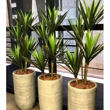 Imagem de Planta yucca 3 hastes artificial 1mt/sem o vaso - Toke verde