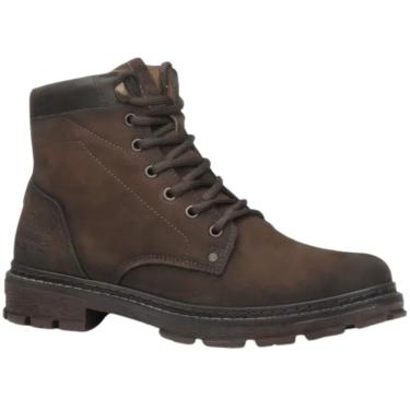 Imagem de Bota Coturno Pegada Wood Casual Couro Conforto Masculina Chocolate