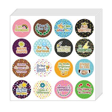 Imagem de Creanoso Confetti Positive Sayings Series 2 (5 folhas) – Meias de presente de qualidade premium para crianças, adolescentes, adultos – brindes corporativos e brindes de festa