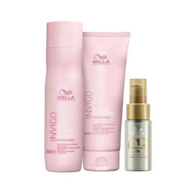 Imagem de Wella Blonde Recharge Sh 250ml + Cond 200ml + Oleo Light 30ml - Wella 