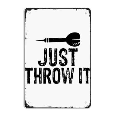 Imagem de INORVO Placas Engraçadas De Dardos, Decoração Parede, Pôster Arte Vintage Metal Em Lata Para Bar, Banheiro, Caverna Do Homem, Quarto, Escritório, Presente 8X12"