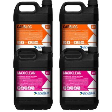 Imagem de Descarbonizante Carbloc + MaxiClean Abrilhantador Aluminio - Prudem Qu