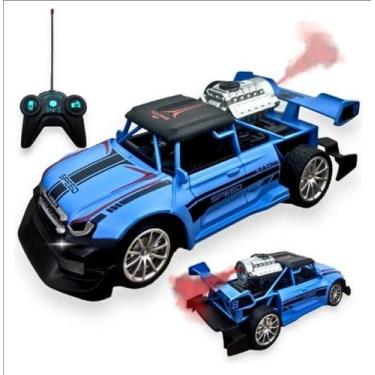 Imagem de Brinquedo Carrinho Controle Remoto Remoto Solta Fumaça Super Turbo - S