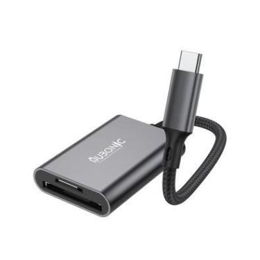 Imagem de Hubonic Adaptador Usb Tipo C Leitor De Cartão Usb 3.0 5gbps Dual Slot Sd/tf Liga De Alumínio Notebook Celular Modelo