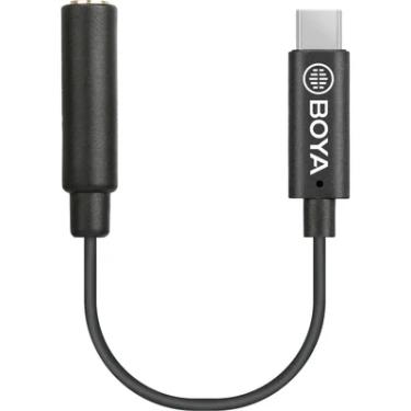 Imagem de Cabo Adaptador BOYA BY-K9 conversor de P2 TRRS para USB-C