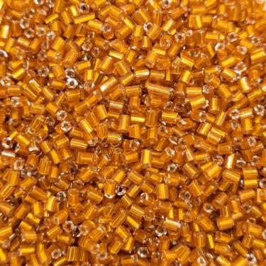 Imagem de Miçanga Passante Vidrilho Tubo Laranja 2mm 8000pçs 100g - Macall