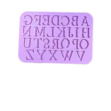 Imagem de F1200 molde de silicone alfabeto confeitaria biscuit - confeitaria dos