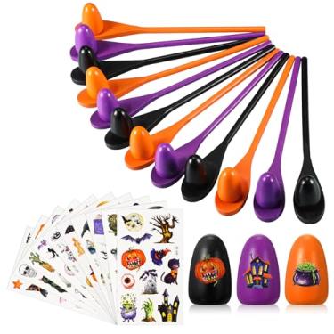 Imagem de Toulite Conjunto de 24 peças de jogo de corrida de colher de ovo com adesivos bola de madeira saltitante colher relé corrida jogo de equilíbrio de ovos para adultos, Natal, feriado, festa de