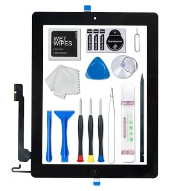 Imagem de Vidro de toque digitalizador de substituição para iPad 4 4ª geração para iPad A1458 A1459 A1460 com botão Home