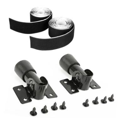 Imagem de Pedaleira dobrável para guitarra, tripé de pedaleira de guitarra, com fita de pedal de pedalo, comprimento 2 m de largura 5 cm, gancho e laço