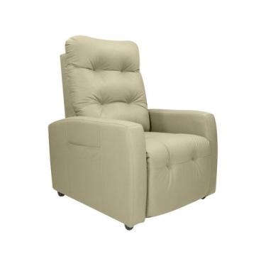 Imagem de Poltrona Reclinável Moderna 3 Posições Matrix Titano, Bege