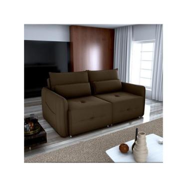 Imagem de Sofá-cama 3 Lugares Retrátil Bipartido Reclinável Veludo Matrix Celine