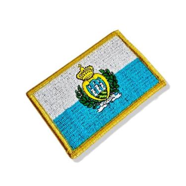 Imagem de BP0091-001 Bandeira San Marino Patch Bordado 7,5x5 cm - BR44