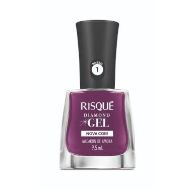 Imagem de Esmalte Risqué Diamond Gel Macaron De Amora 9,5ml