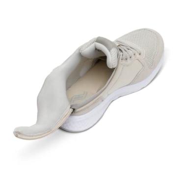 Imagem de Friendly Shoes Tênis infantil Excursion - Melhor calçado ortopédico compatível com AFO/SMO - Conforto e suporte elegantes, Poeira da lua, 4 Wide Big Kid
