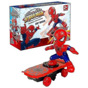 Imagem de Skate elétrico Spiderman com música leve 360 Tumbler Kid - Gloome Stor
