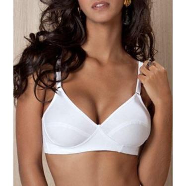 Imagem de Sutiã Sustentação Classic Algodão DelRio - Ref.40707, 46, Branco