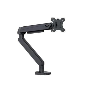 Imagem de Suporte Articulado de Mesa, Pistão a Gás, Ergonômico e Ajustável, Monitores 22'' a 49'', até 15kg, Preto, F100MAX, ELG