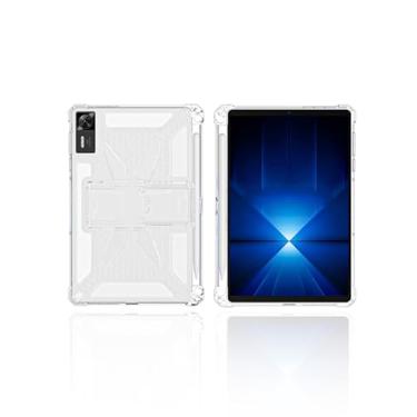 Imagem de Capa transparente para tablet gamer Lenovo Legion Y700 Gen 4 (2025) 22.4 cm, suporte WUNIKA, compartimento para caneta e airbag, design à prova de quedas, fina, leve, à prova de arranhões, capa de