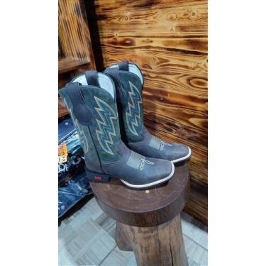 Imagem de Bota texana couro Grazy horse marrom - Cowboy winner, 41