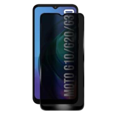 Imagem de [GL CASES] Pelicula Privacidade Moto G20 Anti Risco Película Motorola Moto G20 Privativa De Vidro Temperado 3D Proteção 9H Anti Espião Cobertura Total Da Tela + Kit Limpeza Para Aplicação
