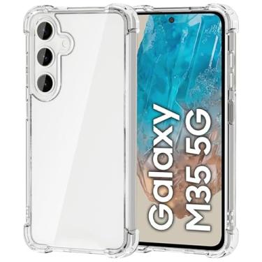 Imagem de [GL CASES] Capa Samsung Galaxy M35 Slim Clear Anti Impacto Reforçada Silicone Transparente Case Flexível Capinha Samsung Galaxy M35 Anti Choque Encaixe Preciso Com Proteção Para Câmera e Tela