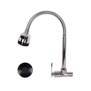 Imagem de Torneira Gourmet de Cozinha para Parede com Ducha Giratória - STARTOOL