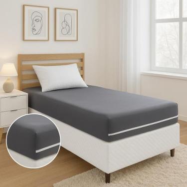 Imagem de Capa Para Colchão Malha Gel Solteiro Com Zíper Luxuosa - BOB SHOP BORD