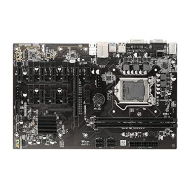 Imagem de Placa-mãe,Placa-mãe B250 BTC-12P com 2 slots de memória DDR4 11 slots PCI-E 1X Portas VGA + DVI com suporte para CPU LGA1151 Série 6ª / 7ª geração