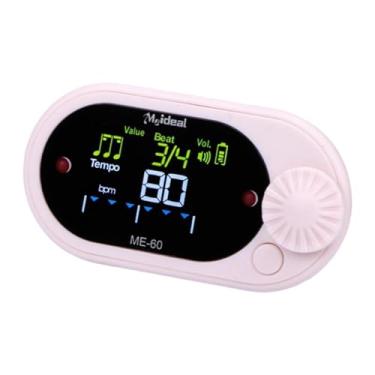 Imagem de JunZheHub Gerador de Tons de Metrônomo Digital, Metrônomo Eletrônico Robusto, Profissional E Compacto com Contador de Afinação para Músicos de Guitarra E Piano, Rosa