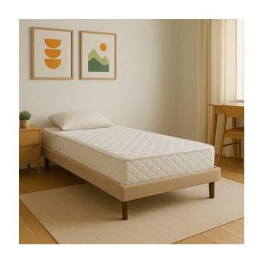 Imagem de Base Cama Box Colchão Solteiro Dobravel Fácil De Montar Reforçado Desm