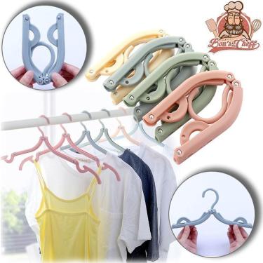 Imagem de Cabide Roupa De Plastico Dobravel Colors 43Cm