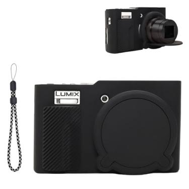 Imagem de Capa para câmera Panasonic LUMIX ZS99, capa protetora de silicone macio para Panasonic LUMIX ZS99, antiarranhões, ajuste fino, leve (preto)
